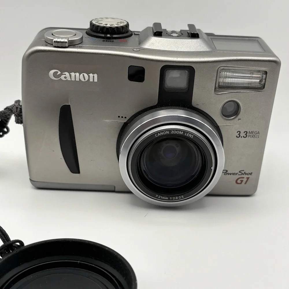 Canon PowerShot G1 3.3MP Digital Camera Silver - No Battery No Charger Untested